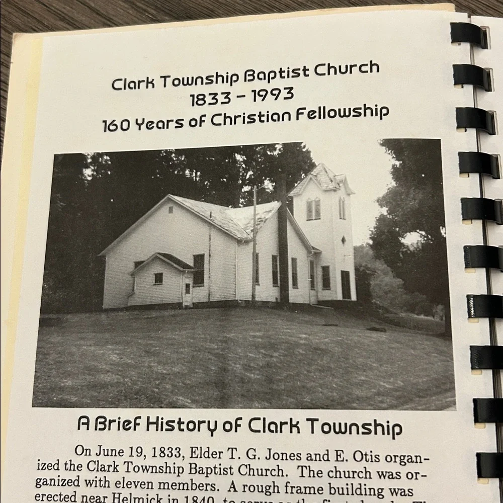 Vintage Spiral-Bound Cookbooks local Ohio Church History Family Recipes